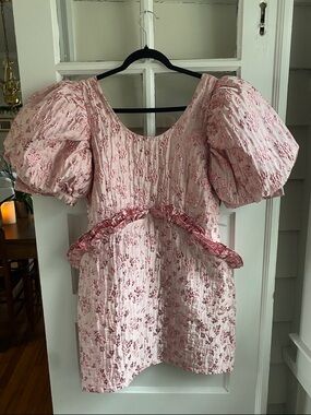 Sister Jane Blush Pink Dress with Pearl Detail